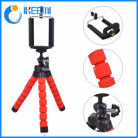 Support de caméra de téléphone, Mini support de téléphone Portable pour prise de vue paresseux, poulpe, Selfie